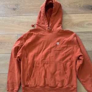 Champion Men's Rust Orange Hoodie Medium M